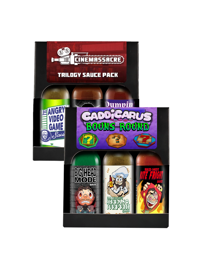 Cinemassacre & Caddicarus Hot Sauce Bundle (Pre-Order)