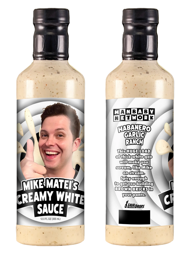 "Mike Matei's Creamy White Sauce" (Habanero Garlic Ranch)